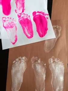 footprint for easter craft