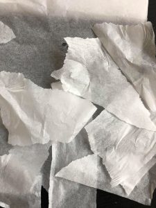 ripped tissue paper