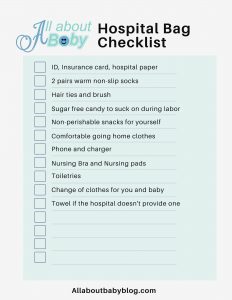 free hospital bag checklist