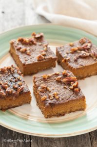 pumpkin pie bars gluten free