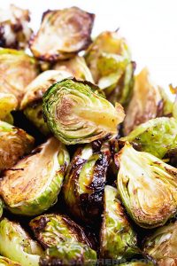 Balsamic roasted brussels sprouts