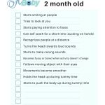 baby milestone checklist 2 months free