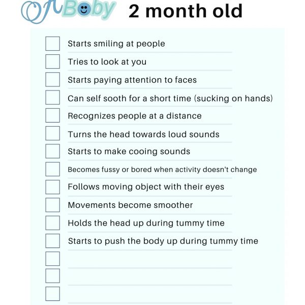 Baby Milestones and development - 2 months - All about Baby Blog