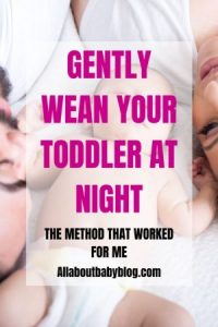 Gently wean your toddler at night