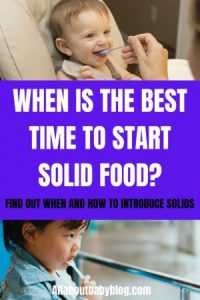 When to start solid food for babies