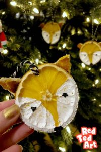 Orange slice ornament christmas