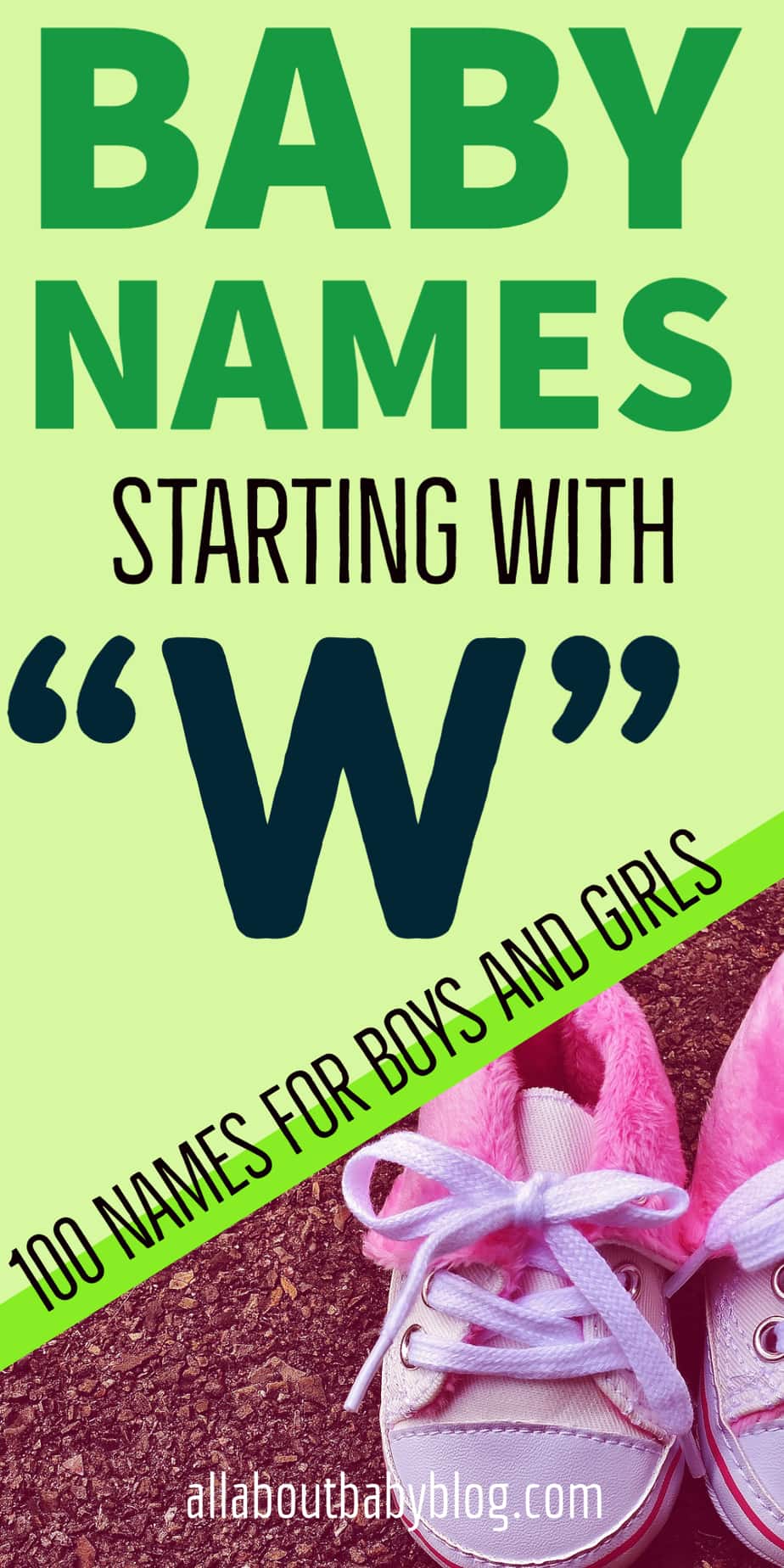 Baby names starting with "W" 2024