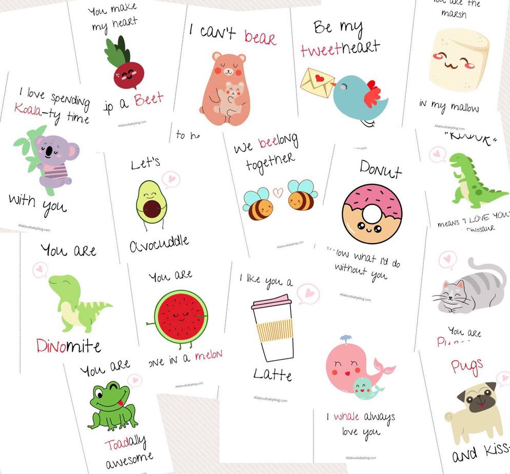 16 cute Valentine’s Day cards for kids to print at home - All about ...