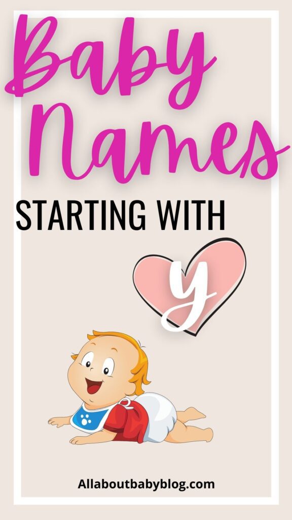 baby names starting with Y