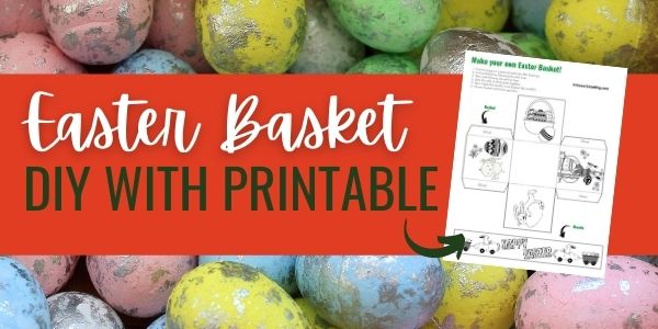 make your own easter basket with card stock