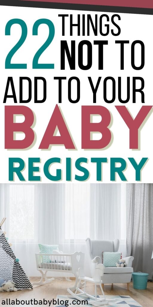 What not to add to your baby registry