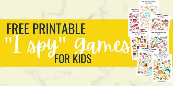 Free printable “I spy” games for kids