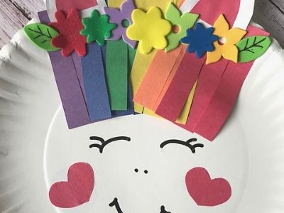 unicorn made with paper plate