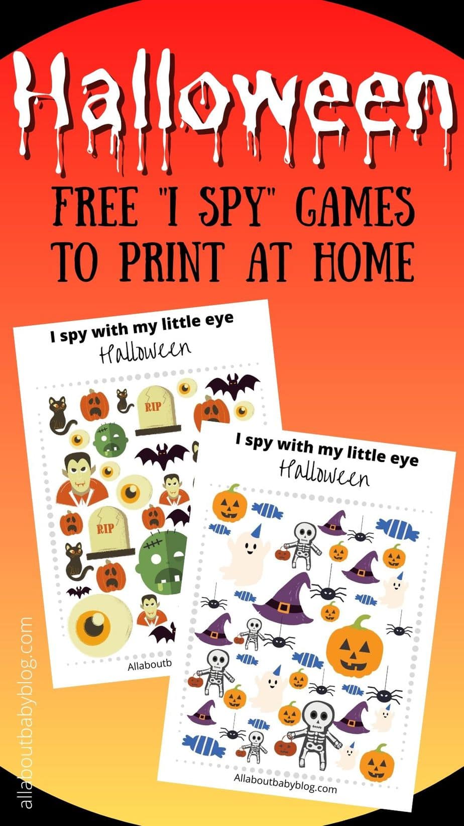 Halloween I Spy Printable Game - All About Baby Blog