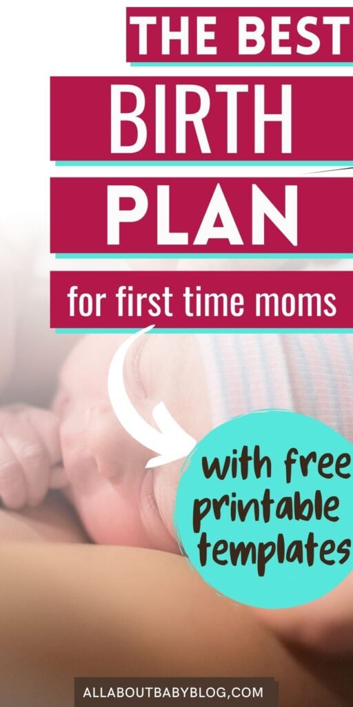 free printable birth plan