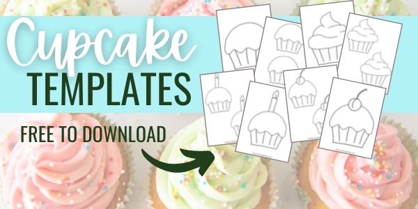Free printable cupcake templates (PDF)