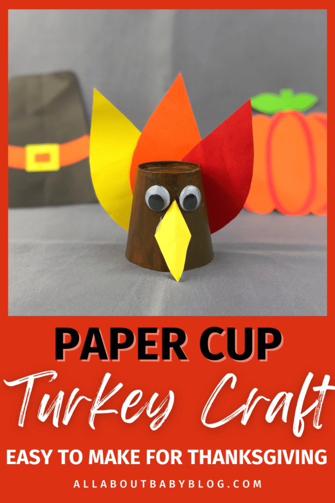 Thanksgiving paper cup turkey