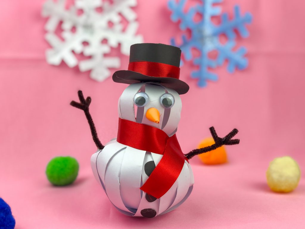 simple paper snowman 
