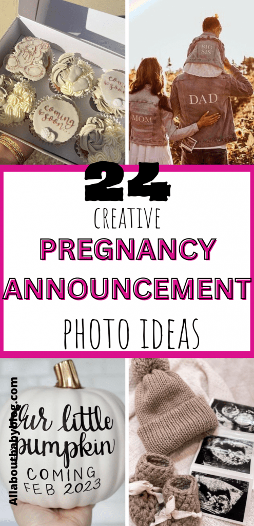 genius ideas for pregnancy announcement photos