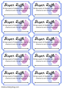 10 free printable diaper raffle tickets for your perfect baby shower ...