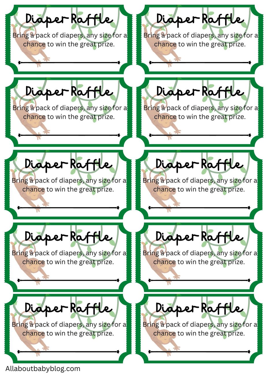 10 free printable diaper raffle tickets for your perfect baby shower ...