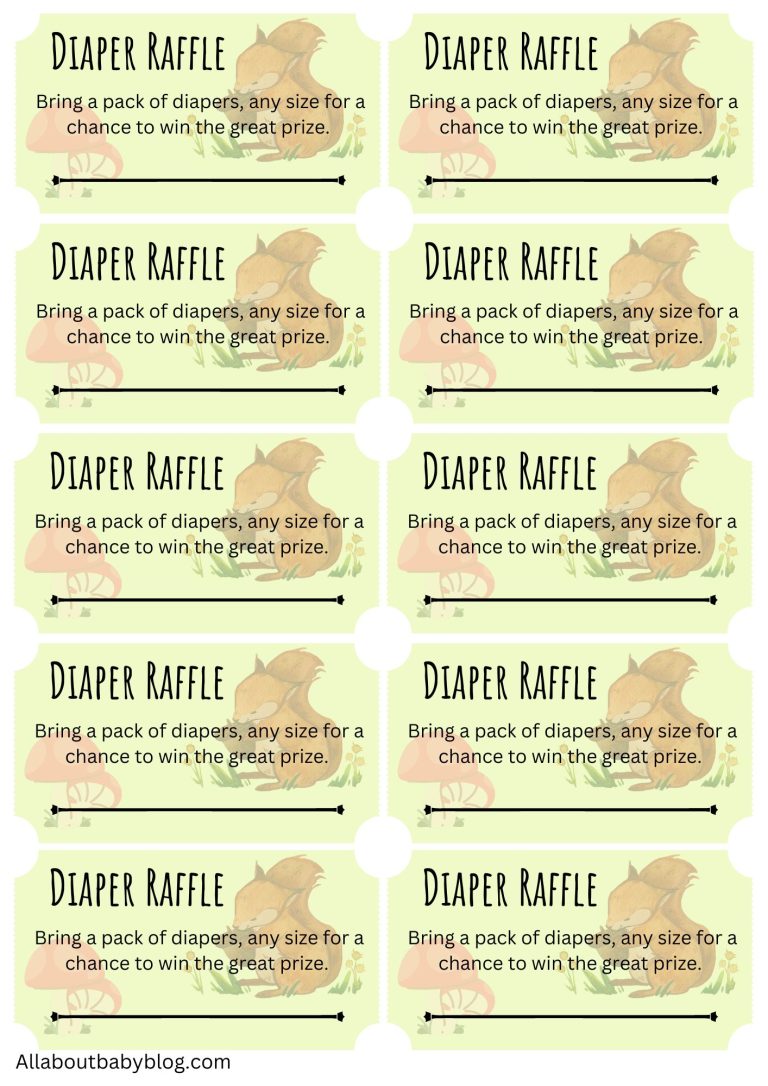 10 free printable diaper raffle tickets for your perfect baby shower ...