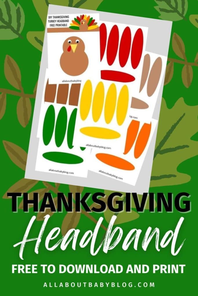 Thanksgiving headband printable
