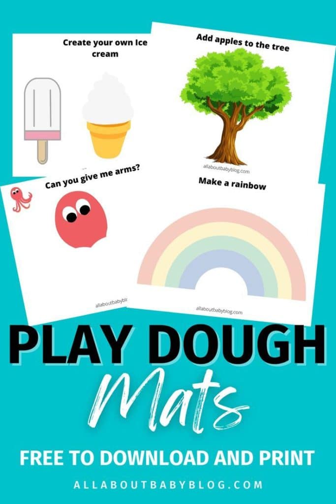 Printable play dough mats